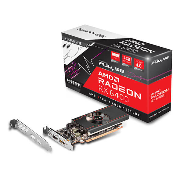 Sapphire Pulse RX 6400 4GB GDDR6 | 64-bit Graphics Card | Md